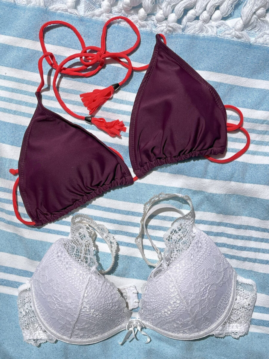 BH und Bikini nebeneinander als Visualisierung des Namens Brakini.