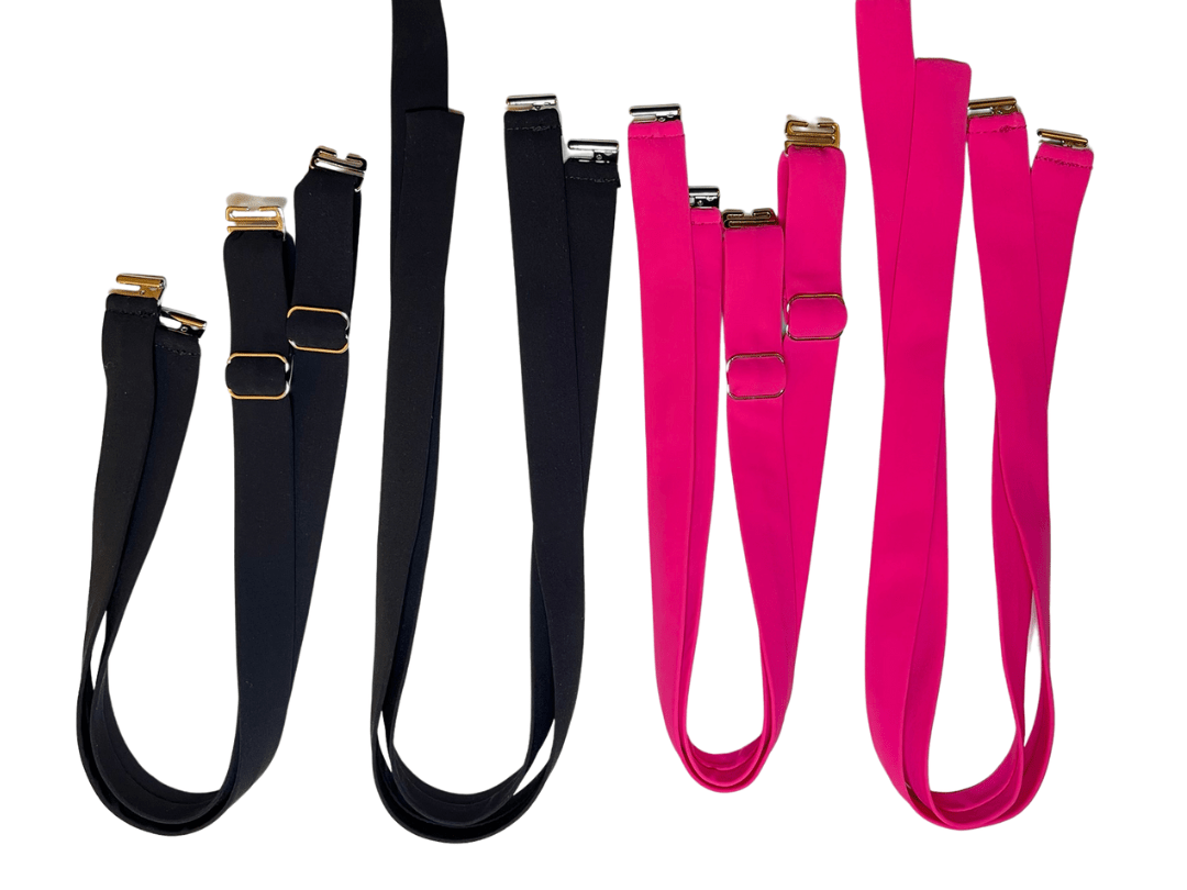 Brakini - Sommer auf der Haut - Wechselträger - coole Träger - bunte Träger - stylish - colour block - pink - schwarz
