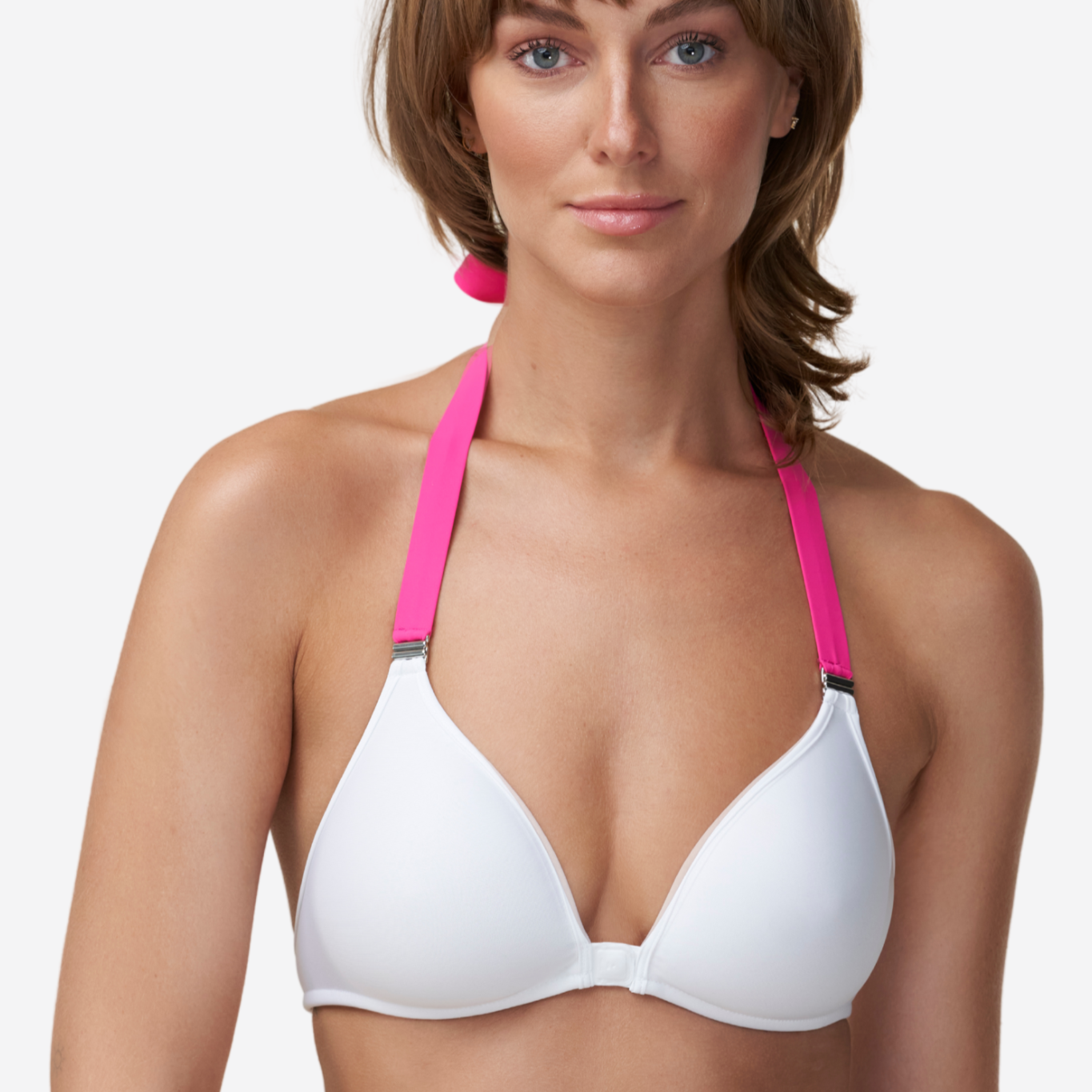 Brakini mit Wechselträgern in Pink und Schwarz